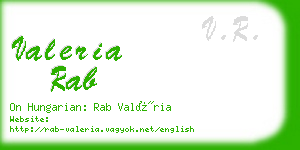 valeria rab business card